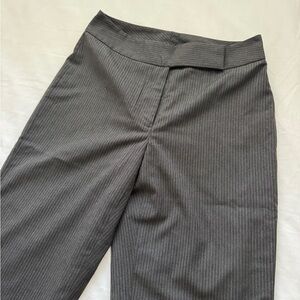 Gray Stripped Dress Pants